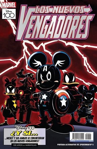 PORTADA ALTERNATIVA DISNEY 100-LOS NUEVOS VENGADORES 05 | 977000165300000005 | DAN SLOTT - MARK BAGLEY | Tienda de Cómics, Manga, Magic y Pokémon en Torrejón de Ardoz