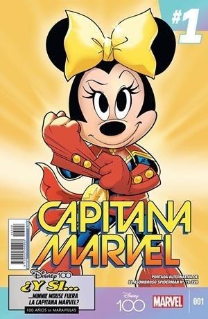 PORTADA ALTERNATIVA DISNEY 100 CAPITAN AMRVEL EL ASOMBROSO SPIDERMAN 19 | 977000139000400228 | ZEB WELLS - ED MCGUINNESS | Tienda de Cómics, Manga, Magic y Pokémon en Torrejón de Ardoz