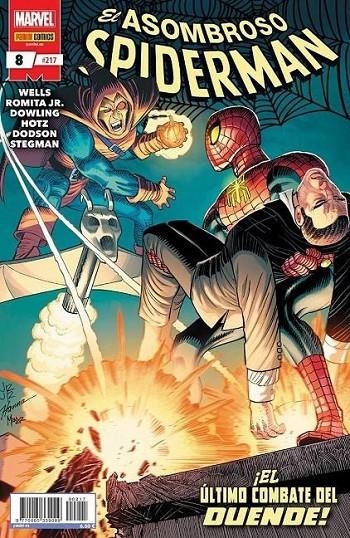 EL ASOMBROSO SPIDERMAN 8 #217 | 977000533900900217 | ZEB WELLS - JOHN ROMITA JR - MICHAEL DOWLING - KYLE HOTZ | Tienda de Cómics, Manga, Magic y Pokémon en Torrejón de Ardoz