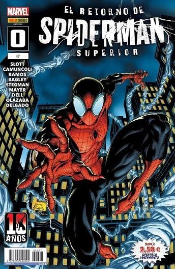 SPIDERMAN SUPERIOR 00 El retorno de Spiderman Superior Enero 2024 | 977000554800500007 | GIUSEPPE CAMUNCOLI - RYAN STEGMAN - DAN SLOTT - HUMBERTO RAMOS - MARK BAGLEY | Tienda de Cómics, Manga, Magic y Pokémon en Torrejón de Ardoz