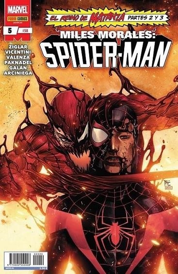 MILES MORALES: SPIDER-MAN 05 #58 | 977000555000800029 | CODY ZIGLAR - ALEX PAKNADEL - FRANCESCO MANNA - FEDERICO VICENTINI | Tienda de Cómics, Manga, Magic y Pokémon en Torrejón de Ardoz