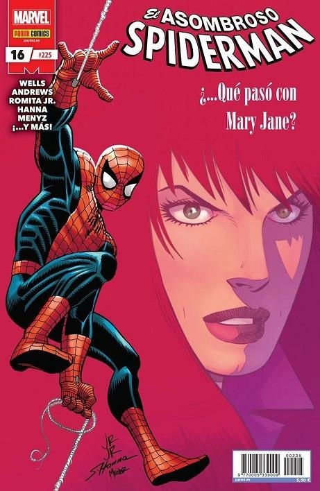 EL ASOMBROSO SPIDERMAN 16 #225 | 977000533900900225 | ZEB WELLS - JOHN ROMITA JR. | Tienda de Cómics, Manga, Magic y Pokémon en Torrejón de Ardoz