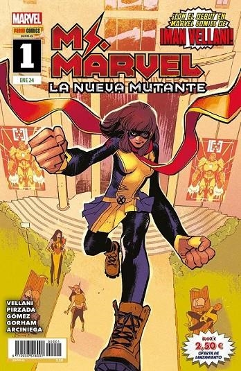 MS MARVEL: LA NUEVA MUTANTE 01 | 977293851600700001 | ADAM GORHAM - SABIR PIRZADA - IMAN VELLANI - CARLOS GÓMEZ | Tienda de Cómics, Manga, Magic y Pokémon en Torrejón de Ardoz