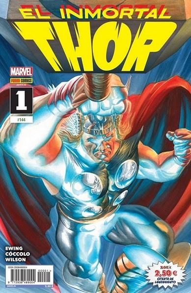 EL INMORTAL THOR 01 #144 | 977293848900400001 | MARTÍN CÓCCOLO - AL EWING | Tienda de Cómics, Manga, Magic y Pokémon en Torrejón de Ardoz