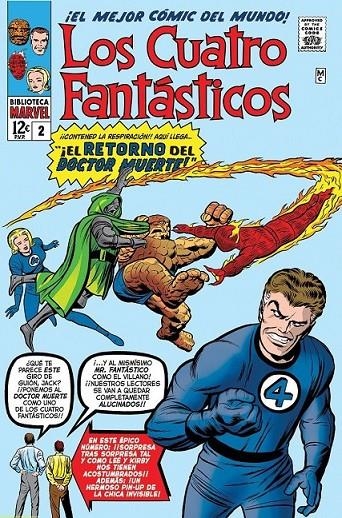 BIBLIOTECA MARVEL LOS 4 FANTÁSTICOS # 02 DE 1962 A 1963 | 9788411501606 | Tienda de Cómics, Manga, Magic y Pokémon en Torrejón de Ardoz