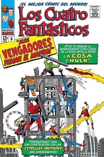 BIBLIOTECA MARVEL LOS 4 FANTÁSTICOS # 05 DE 1963 A 1964 | 9788411503334 | STAN LEE - JACK KIRBY | Tienda de Cómics, Manga, Magic y Pokémon en Torrejón de Ardoz