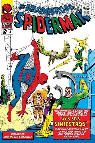 BIBLIOTECA MARVEL EL ASOMBROSO SPIDERMAN # 04 DE 1964 A 1965 | 9788411505215 | STAN LEE - STEVE DITKO | Tienda de Cómics, Manga, Magic y Pokémon en Torrejón de Ardoz