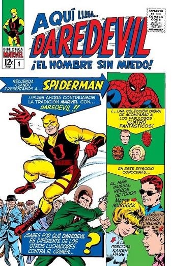 BIBLIOTECA MARVEL DAREDEVIL # 01 DE 1964 A 1965 | 9788411504737 | STAN LEE - WALLY WOOD | Tienda de Cómics, Manga, Magic y Pokémon en Torrejón de Ardoz