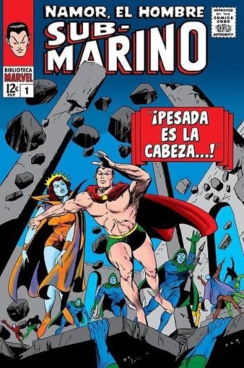 BIBLIOTECA MARVEL NAMOR, EL HOMBRE SUBMARINO # 01 DE 1965 A 1966 | 9788411508506 | STAN LEE - GENE COLAN | Tienda de Cómics, Manga, Magic y Pokémon en Torrejón de Ardoz