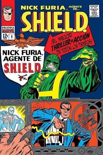 BIBLIOTECA MARVEL NICK FURIA, AGENTE DE S.H.I.E.L.D. # 01 DE 1965 A 1966 | 9788411508513 | HOWARD PURCELL - JACK KIRBY - STAN LEE - JOHN SEVERIN - DON HECK | Tienda de Cómics, Manga, Magic y Pokémon en Torrejón de Ardoz