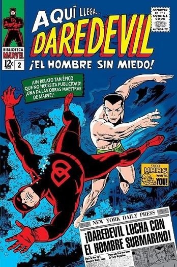 BIBLIOTECA MARVEL DAREDEVIL # 02 DE 1965 A 1966 | 9788411507516 | JOHN ROMITA SR - JACK KIRBY | Tienda de Cómics, Manga, Magic y Pokémon en Torrejón de Ardoz