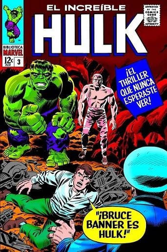 BIBLIOTECA MARVEL EL INCREÍBLE HULK # 03 DE 1965 A 1966 | 9788411509077 | STAN LEE - JACK KIRBY | Tienda de Cómics, Manga, Magic y Pokémon en Torrejón de Ardoz