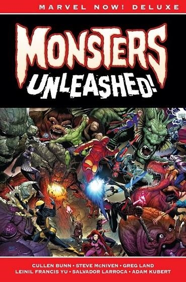 MONSTERS UNLEASHED! MARVEL NOW! DELUXE | 9788411013642 | LEINIL FRANCIS YU - ADAM KUBERT - GREG LAND - STEVE MCNIVEN - CULLEN BUNN | Tienda de Cómics, Manga, Magic y Pokémon en Torrejón de Ardoz