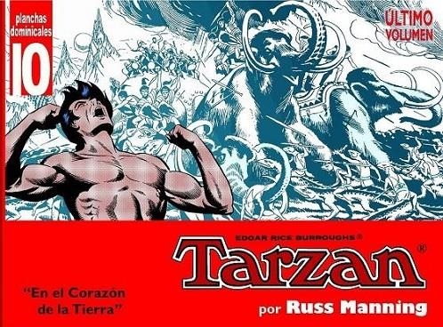 TARZAN - PLANCHAS DOMINICALES 10 | 9789898355485 | EDGAR RICE BURROUGHS - RUSS MANNING | Tienda de Cómics, Manga, Magic y Pokémon en Torrejón de Ardoz