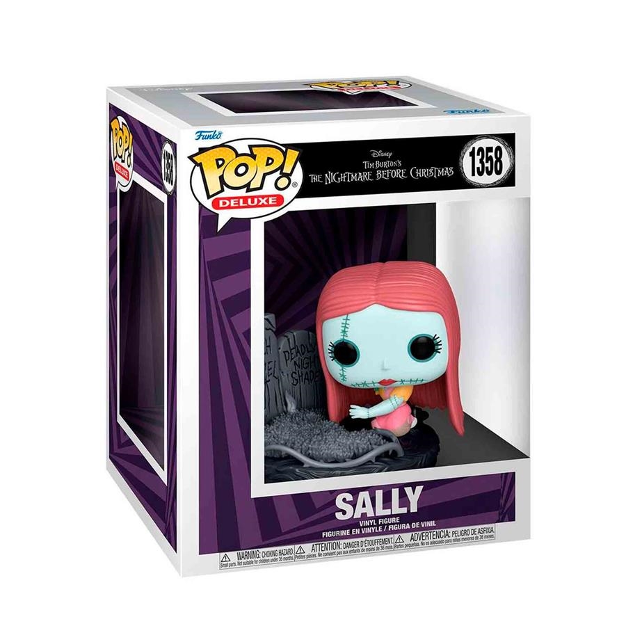 Pesadilla antes de Navidad 30th Figura Funko POP! Deluxe Disney Vinyl Sally w/Gravestone 9 cm 1358 | 8896987231528 | Tienda de Cómics, Manga, Magic y Pokémon en Torrejón de Ardoz