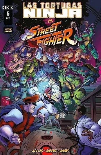 LAS TORTUGAS NINJA VS. STREET FIGHTER NUM. 5 DE 5 | 9788410108691 | ARIEL MEDEL - PAUL ALLOR | Tienda de Cómics, Manga, Magic y Pokémon en Torrejón de Ardoz