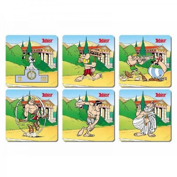 JUEGOS OLIMPICOS SET 6 POSAVASOS CUADRADOS ASTERIX | 8436535278478 | Tienda de Cómics, Manga, Magic y Pokémon en Torrejón de Ardoz