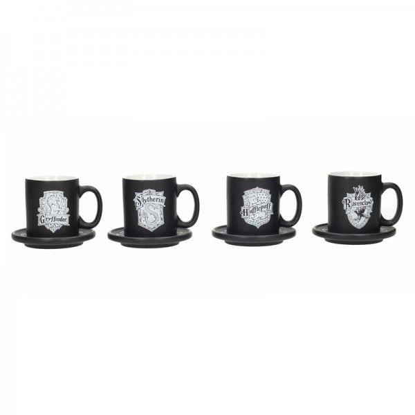 EMBLEMAS HARRY POTTER SET 4 MINI TAZAS CAFE CERAMI | 8435450218361 | Tienda de Cómics, Manga, Magic y Pokémon en Torrejón de Ardoz