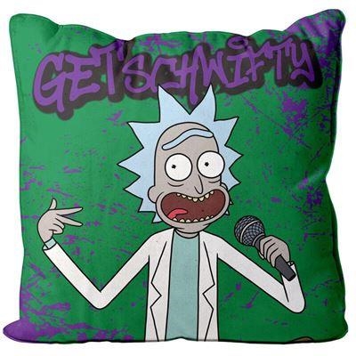 COJIN CUADRADO GET SCHWIFTY RICK Y MORTY ENVASADO | 8435450247408 | Tienda de Cómics, Manga, Magic y Pokémon en Torrejón de Ardoz