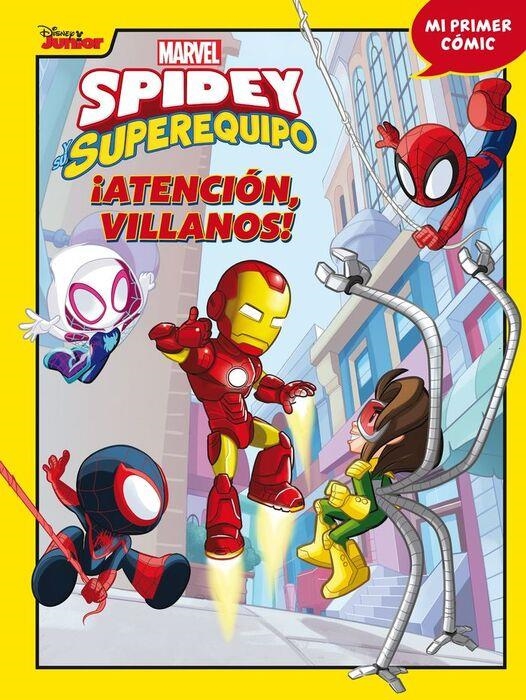 SPIDEY Y SU SUPEREQUIPO ATENCION VILLANOS | 9788418610806 | Tienda de Cómics, Manga, Magic y Pokémon en Torrejón de Ardoz