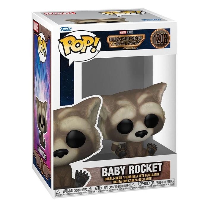 Guardianes de la Galaxia vol. 3 Funko POP! Vinyl Figura Baby Rocket 9 cm 1208 | 8896986751614 | Tienda de Cómics, Manga, Magic y Pokémon en Torrejón de Ardoz