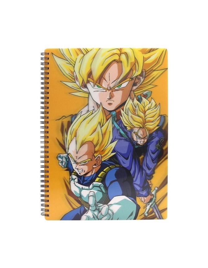 LIBRETA EFECTO 3D SAIYANS DRAGON BALL Z | 8435450253201 | Tienda de Cómics, Manga, Magic y Pokémon en Torrejón de Ardoz