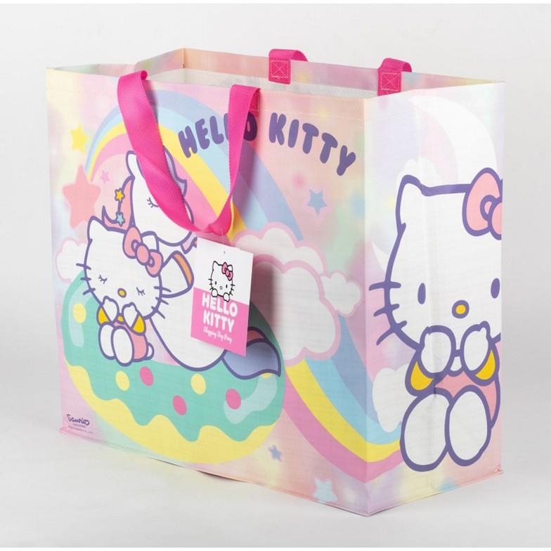 HELLO KITTY & PONY BOLSA RECICLABLE CON ASAS 40X45 | 3328170005050 | Tienda de Cómics, Manga, Magic y Pokémon en Torrejón de Ardoz