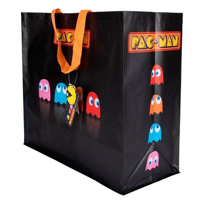 PAC-MAN BLACK BOLSA RECICLABLE CON ASAS 40X45X20 C | 3328170293662 | Tienda de Cómics, Manga, Magic y Pokémon en Torrejón de Ardoz