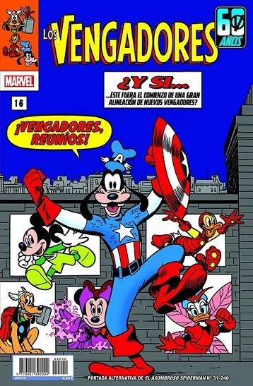 PORTADA ALTERNATIVA DISNEY LOS VENGADORES EL ASOMBROSO SPIDERMAN 31 | 977000139000400240 | ZEB WELLS - TODD NAUCK - JOHN ROMITA JR. | Tienda de Cómics, Manga, Magic y Pokémon en Torrejón de Ardoz