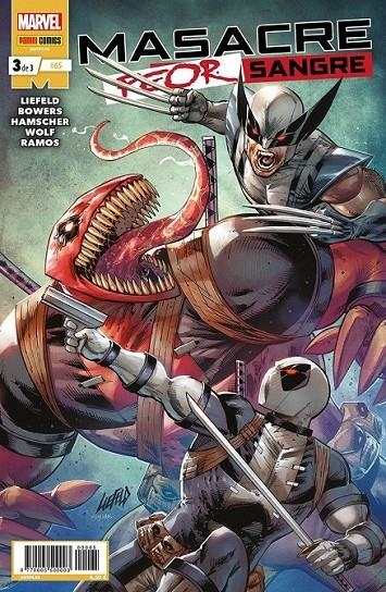 MASACRE: PEOR SANGRE 3 DE 3 | 977000550000300065 | ROB LIEFELD - CHAD BOWERS | Tienda de Cómics, Manga, Magic y Pokémon en Torrejón de Ardoz