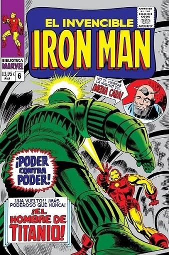 BIBLIOTECA MARVEL EL INVENCIBLE IRON MAN # 06 DE 1967 A 1968 | 9788410514751 | STAN LEE - GENE COLAN | Tienda de Cómics, Manga, Magic y Pokémon en Torrejón de Ardoz