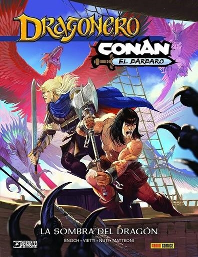 DRAGONERO/CONAN: LA SOMBRA DEL DRAGON | 9788410514539 | STEFANO VIETTI - GIUSEPPE MATTEONI - LUCA ENOCH | Tienda de Cómics, Manga, Magic y Pokémon en Torrejón de Ardoz