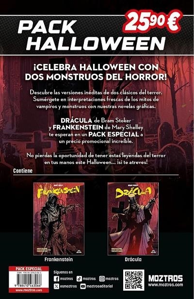 PACK HALLOWEEN DRACULA & FRANKENSTEIN | 9788410463066 | MICHELE MONTELEONE | Tienda de Cómics, Manga, Magic y Pokémon en Torrejón de Ardoz