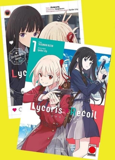 PACK LYCORIS RECOIL - NOVELA  + MANGA 1 + FIGURA | 8424248922825 | YASUNORI BIZEN - SPIDER LILY | Tienda de Cómics, Manga, Magic y Pokémon en Torrejón de Ardoz