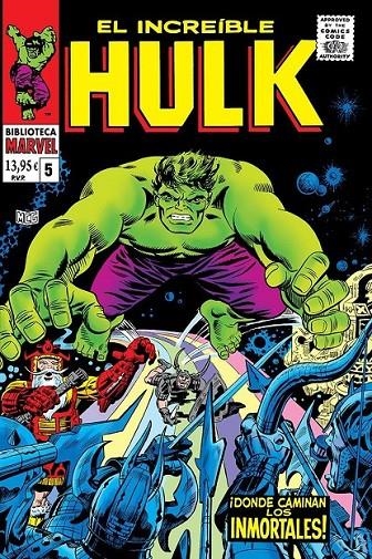 BIBLIOTECA MARVEL EL INCREÍBLE HULK # 05 DE 1968 A 1968 | 9788410516083 | STAN LEE - MARIE SEVERIN | Tienda de Cómics, Manga, Magic y Pokémon en Torrejón de Ardoz