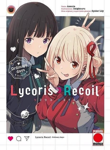 LYCORIS RECOIL NOVELA # 01 ORDINARY DAYS | 9788410513396 | ASAURA - IMIGIMURU | Tienda de Cómics, Manga, Magic y Pokémon en Torrejón de Ardoz