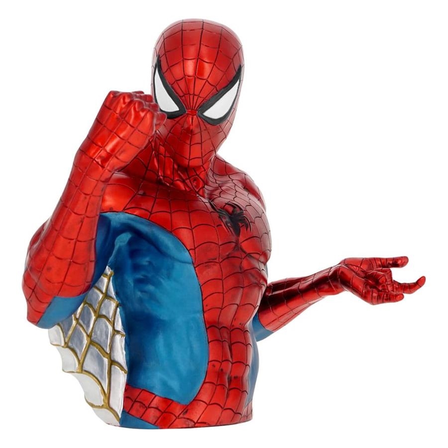 Marvel Comics Hucha Metallic Spider-Man 20 cm | 077764670008 | Tienda de Cómics, Manga, Magic y Pokémon en Torrejón de Ardoz